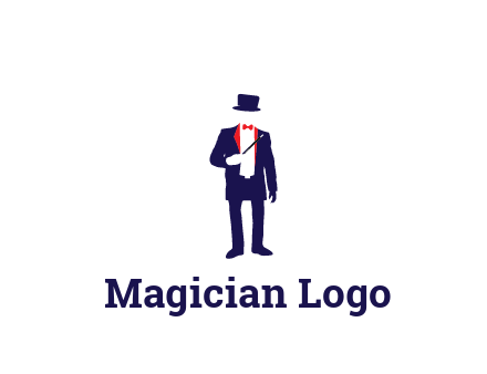 faceless magician game logo