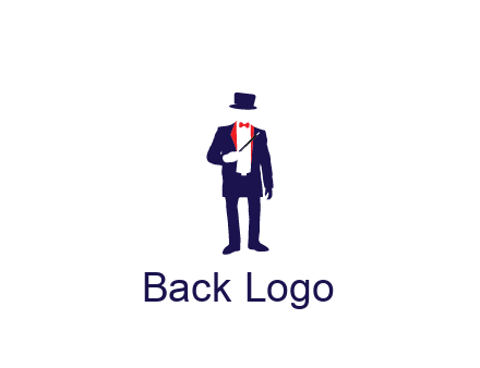 faceless magician game logo