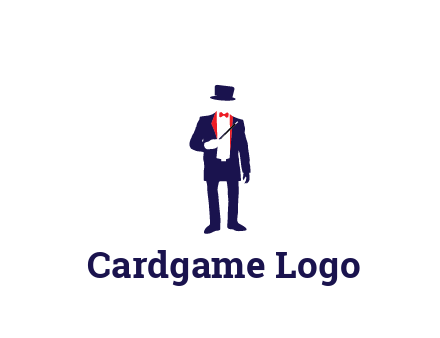 faceless magician game logo