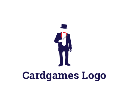 faceless magician game logo