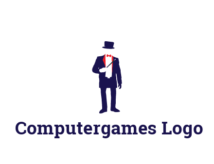 faceless magician game logo