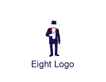 faceless magician game logo