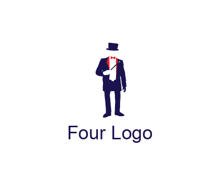 faceless magician game logo