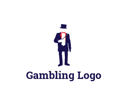 faceless magician game logo
