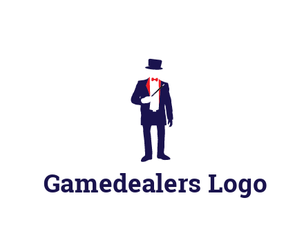 faceless magician game logo