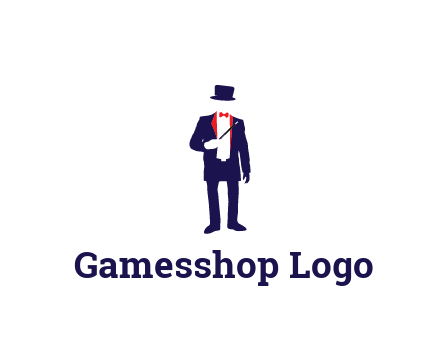 faceless magician game logo