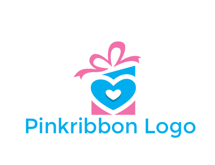 giftbox with heart gift logo