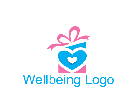 giftbox with heart gift logo
