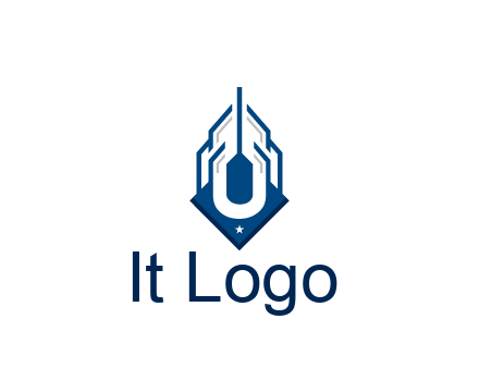 line art abstract skyscraper construction logo