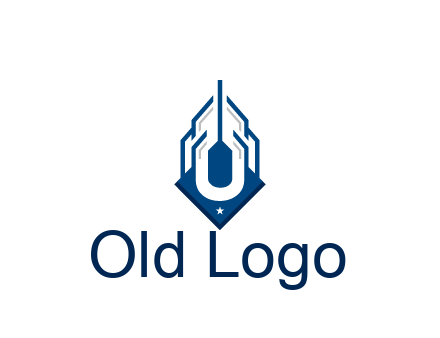 line art abstract skyscraper construction logo