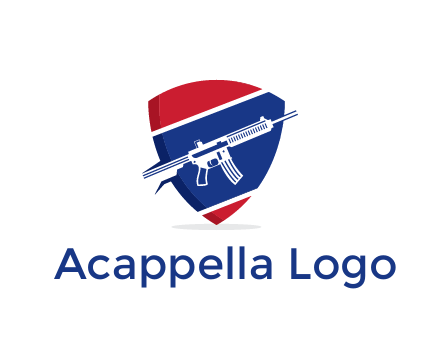 gun in badge security logo