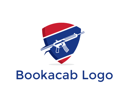 gun in badge security logo
