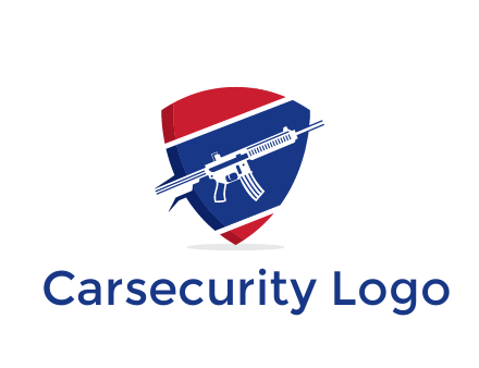 gun in badge security logo