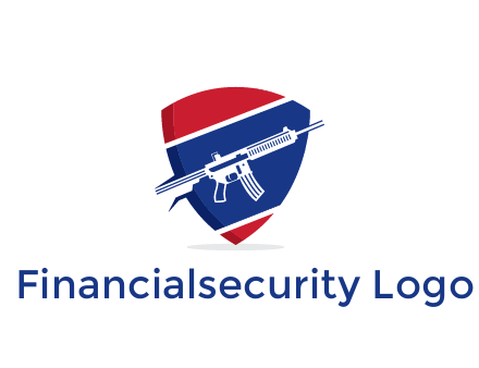 gun in badge security logo