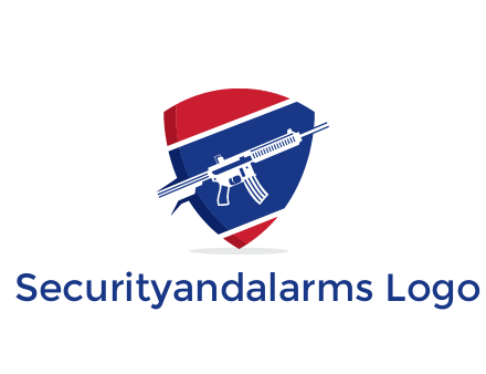 gun in badge security logo