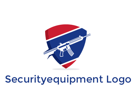 gun in badge security logo