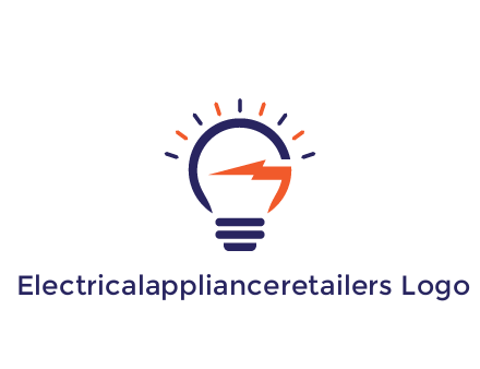 lightbulb with electric bolt engineering logo