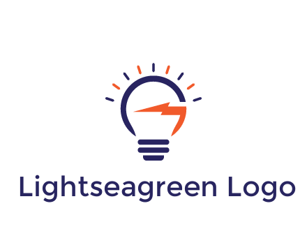 lightbulb with electric bolt engineering logo