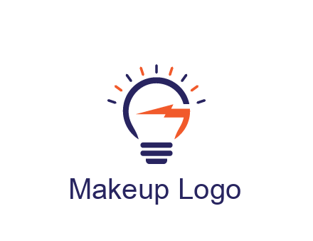 lightbulb with electric bolt engineering logo