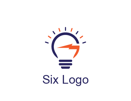 lightbulb with electric bolt engineering logo