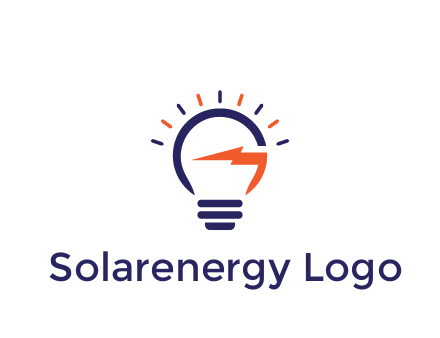 lightbulb with electric bolt engineering logo