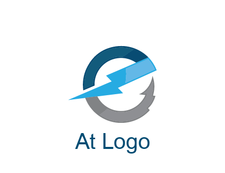 letter E with electric bolt energy logo