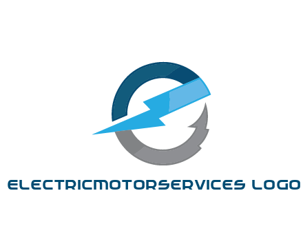 letter E with electric bolt energy logo