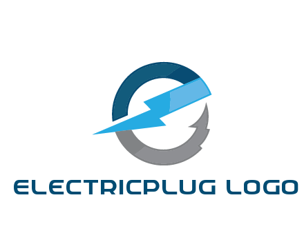 letter E with electric bolt energy logo