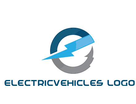 letter E with electric bolt energy logo