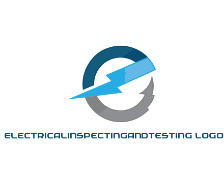 letter E with electric bolt energy logo
