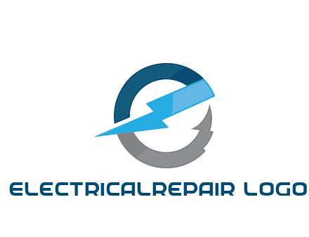 letter E with electric bolt energy logo