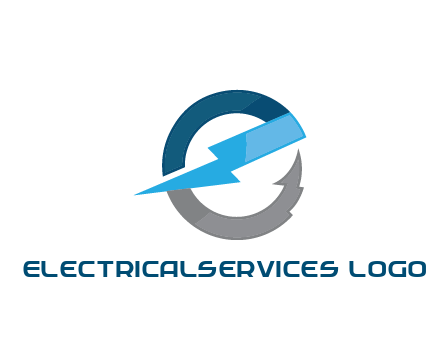 letter E with electric bolt energy logo