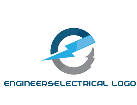 letter E with electric bolt energy logo