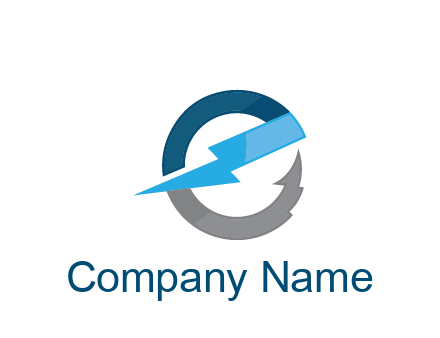 letter E with electric bolt energy logo