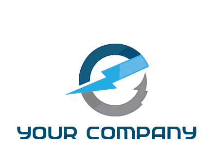 letter E with electric bolt energy logo