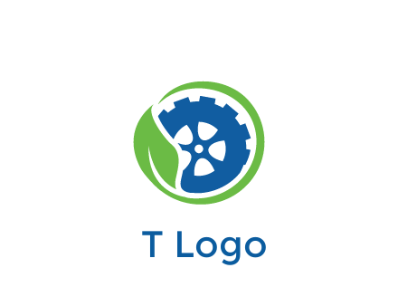 leaf around tire environmental logo