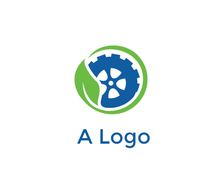 leaf around tire environmental logo