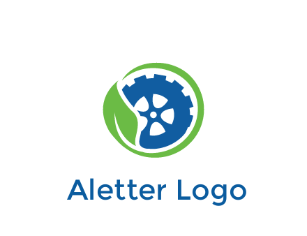 leaf around tire environmental logo