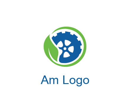 leaf around tire environmental logo