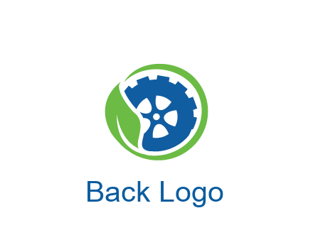 leaf around tire environmental logo
