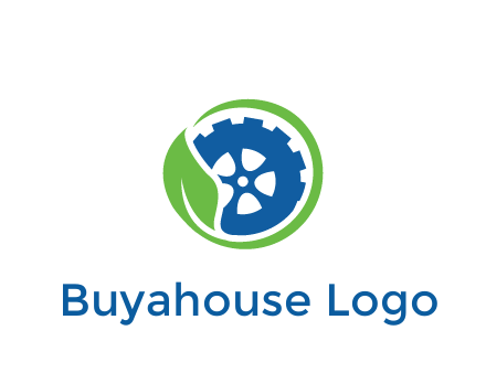 leaf around tire environmental logo