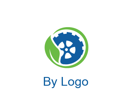 leaf around tire environmental logo