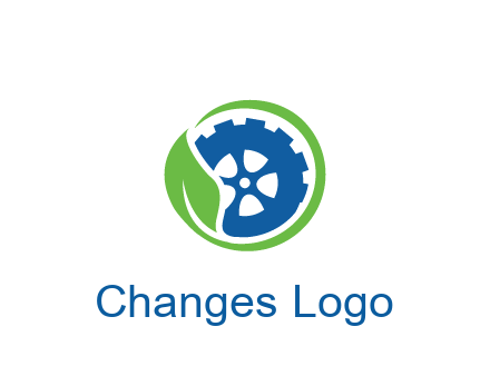 leaf around tire environmental logo