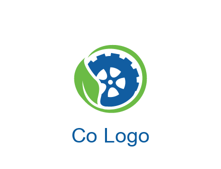 leaf around tire environmental logo