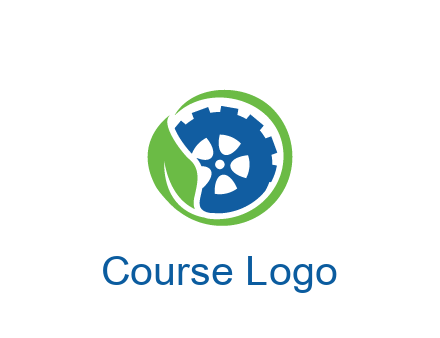leaf around tire environmental logo