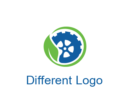 leaf around tire environmental logo