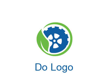 leaf around tire environmental logo