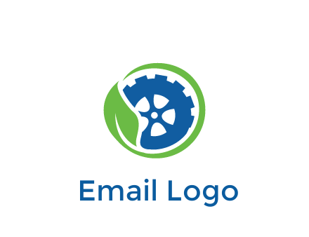 leaf around tire environmental logo