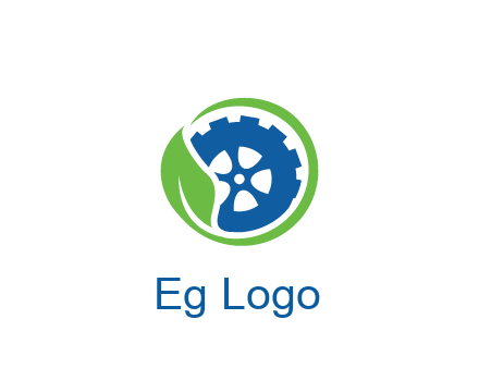 leaf around tire environmental logo