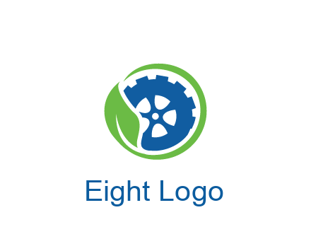 leaf around tire environmental logo